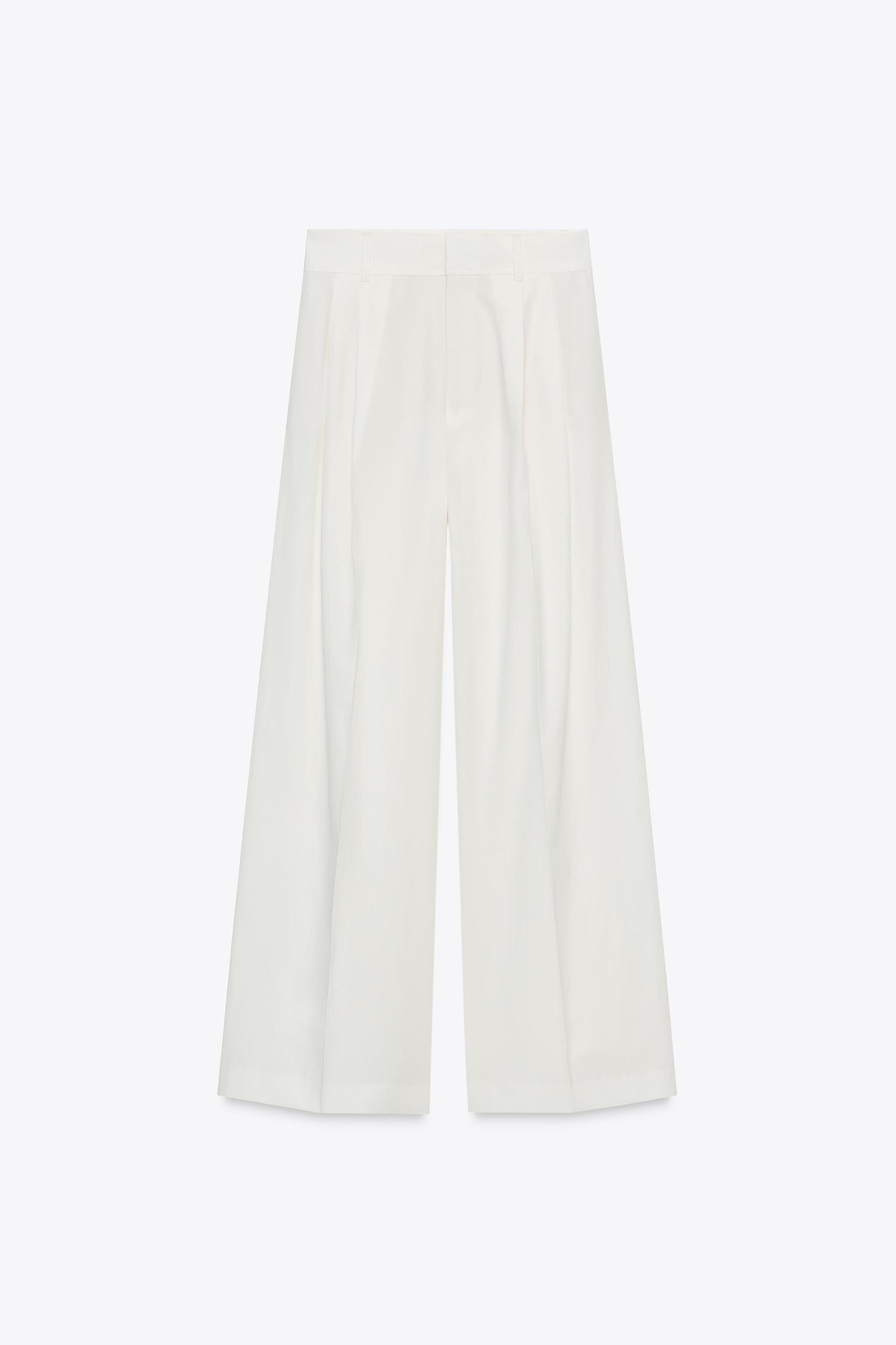 PLEATED PANTS WITH FLAPS Product Image