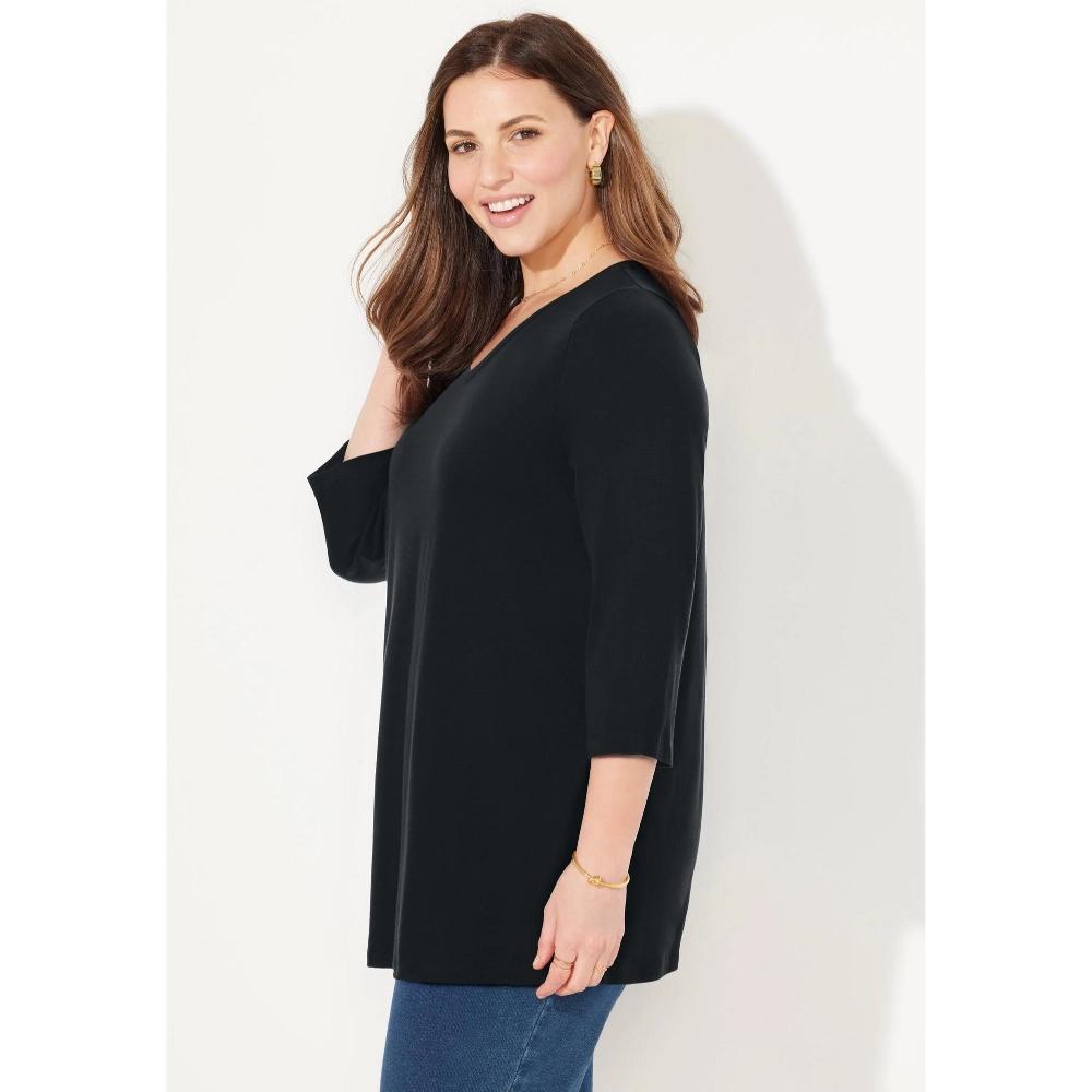 Woman Within Women's Plus Size 7-Day Layered 2-In-1 Tunic Product Image