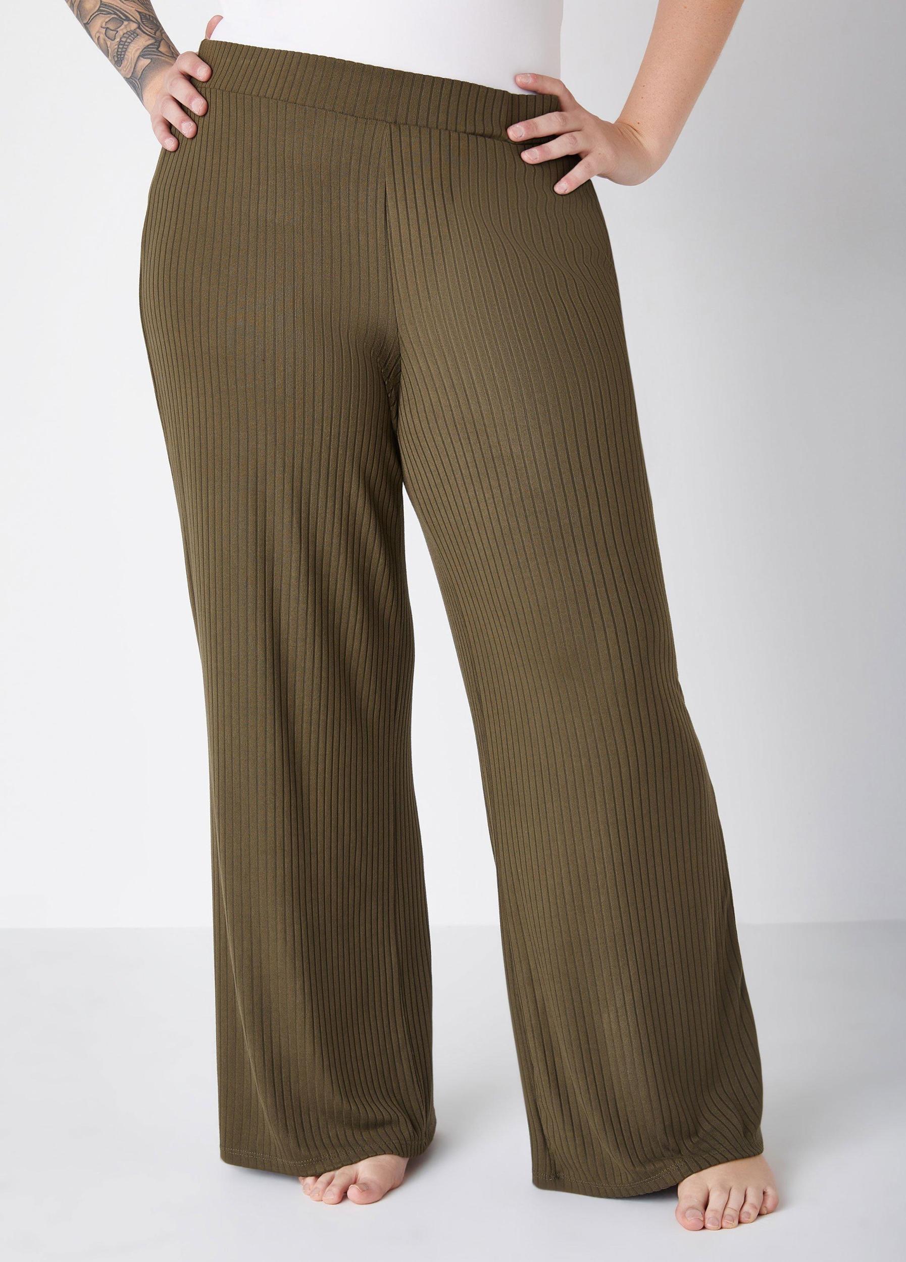 Ribbed Lounge Straight Leg Pants Product Image