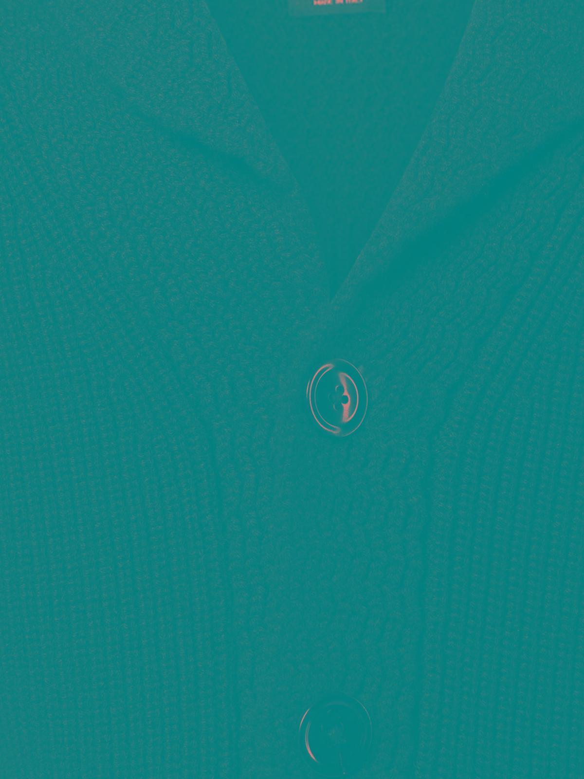 TOM FORD Ribbed Cashmere Cardigan With Buttons In Black Product Image