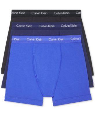 Men's Calvin Klein 3-pack Cotton Stretch Boxer Briefs, Size: Large, Black Product Image