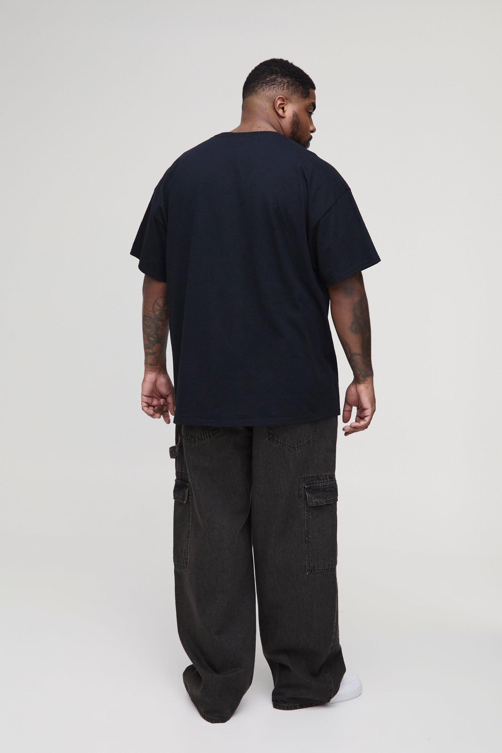 Plus Nirvana License Print Regular fit T-Shirt | boohooMAN USA Product Image