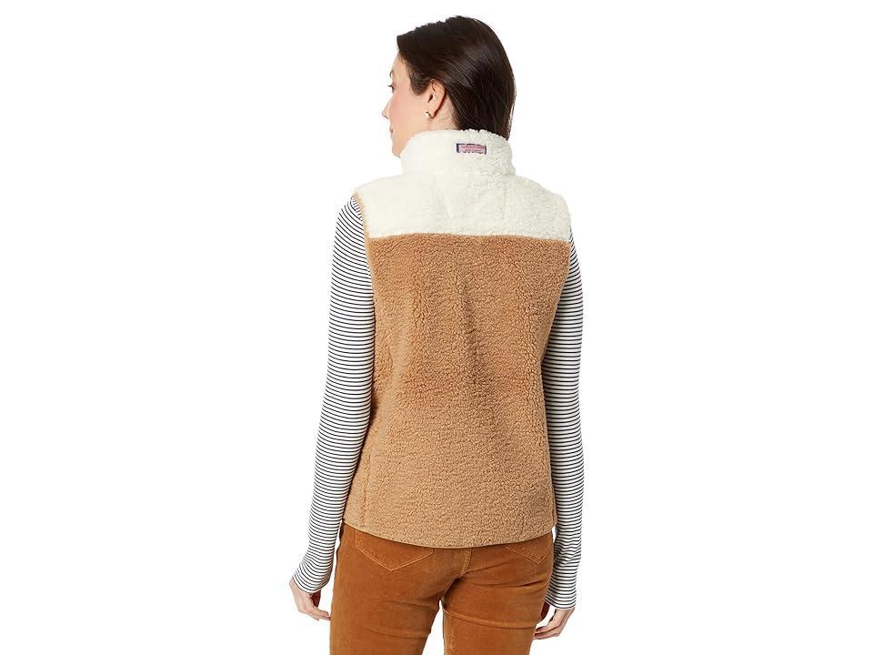 Vineyard Vines Supershep Vest (Officer Khaki) Women's Clothing Product Image