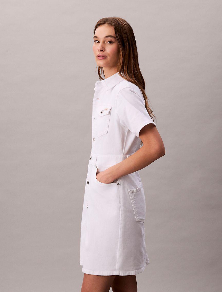 Denim Trucker Dress Product Image