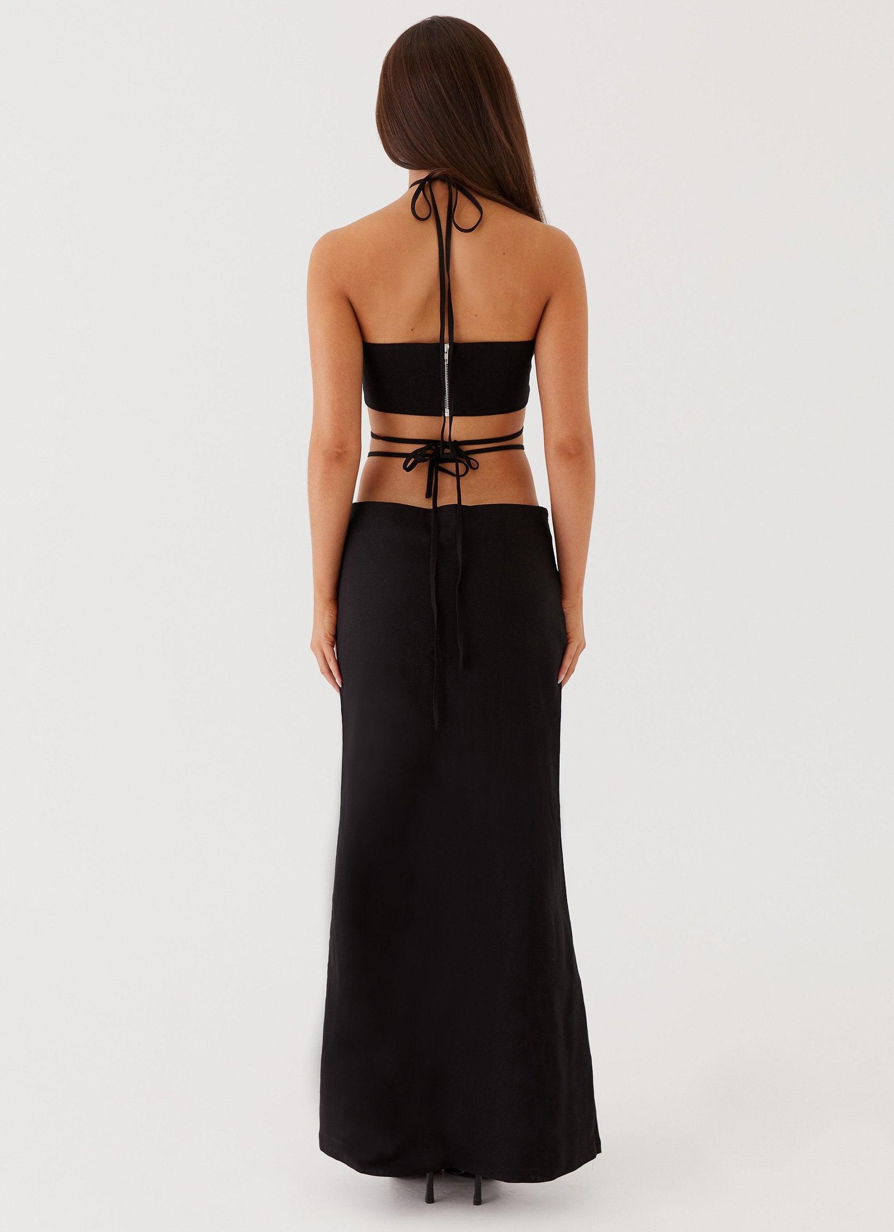 Neveah Beaded Maxi Skirt - Black Product Image