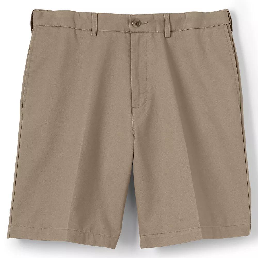 Men's Lands' End Comfort-Waist Classic-Fit 9-inch No-Iron Chino Shorts, Size: 40, Radiant Blue Product Image
