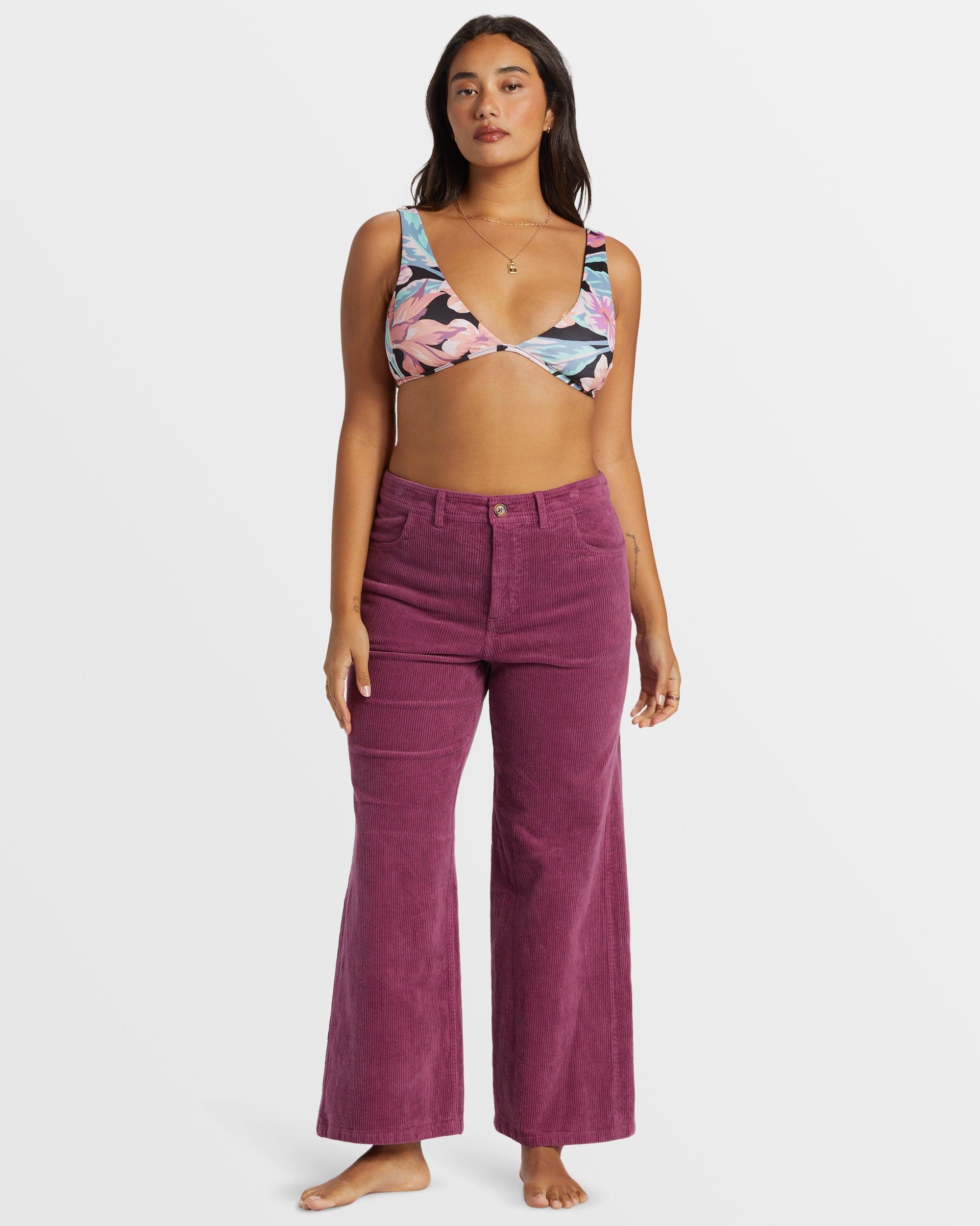 Be Free Corduroy Pants - Blackberry Female Product Image