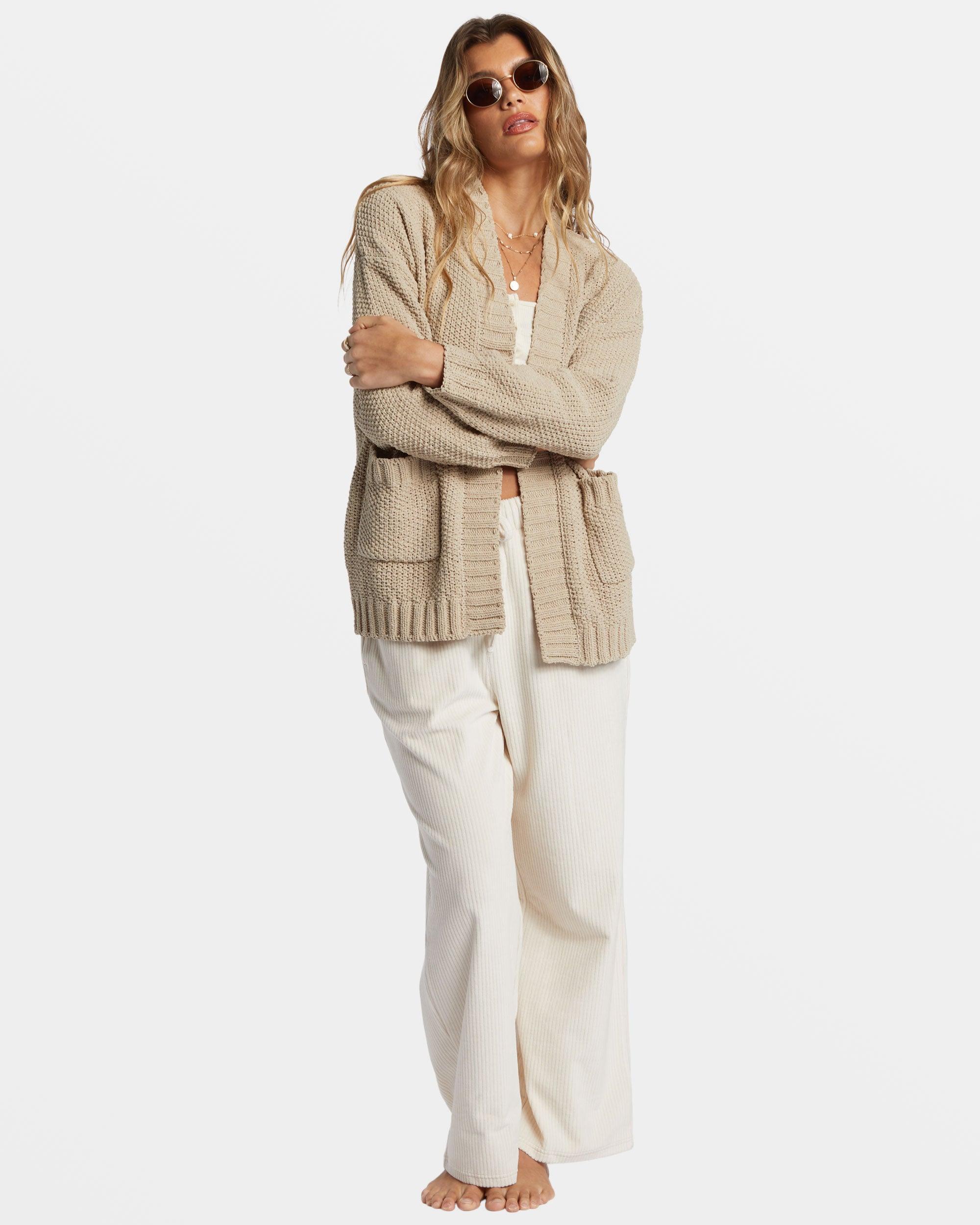 Sea Side Cardigan - Cobblestone Female Product Image