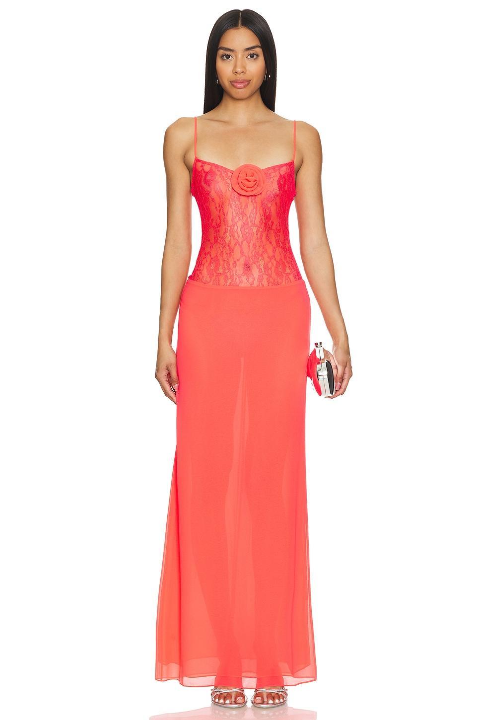 Lovers and Friends Chana Gown in Hot Pink Product Image