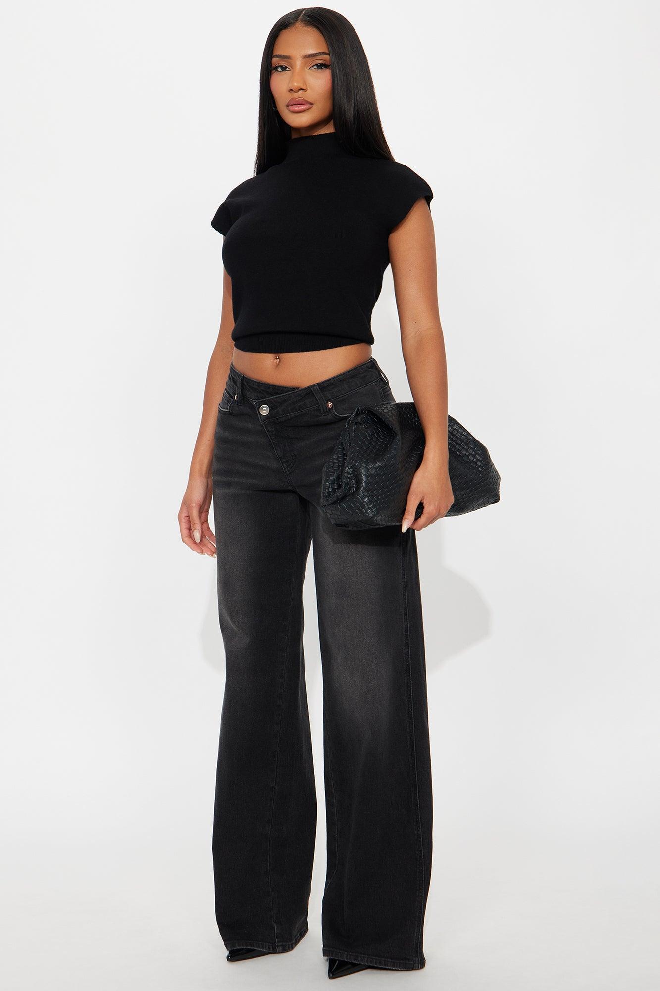 The Florence Vest Top - Black Product Image