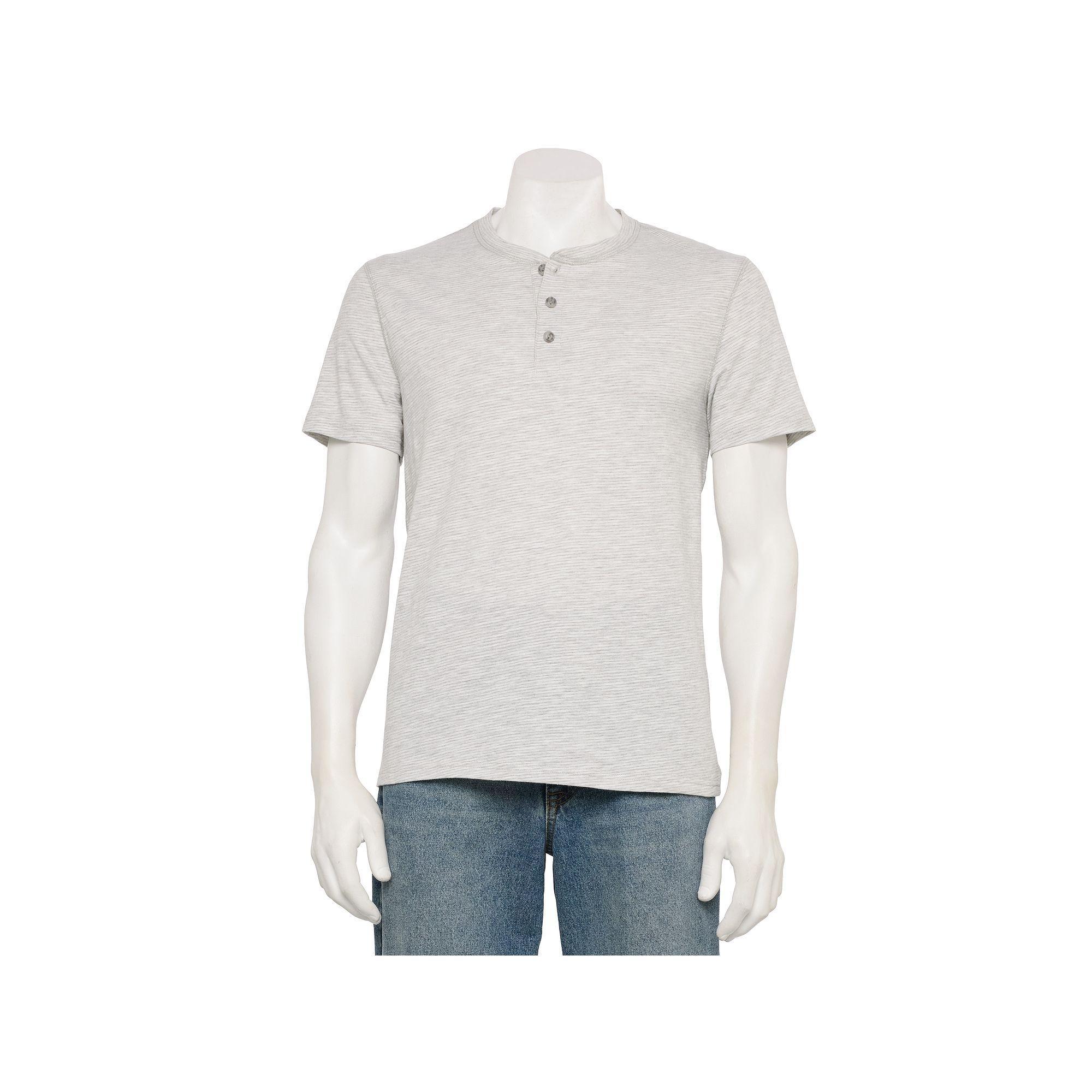 Mens Sonoma Goods For Life Adaptive Essential Short Sleeve Henley Product Image