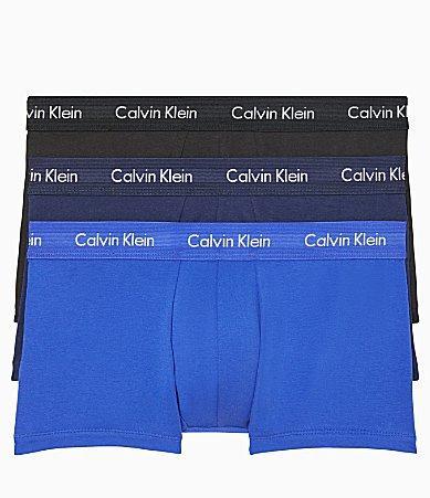 Calvin Klein Cotton Stretch Moisture Wicking Low Rise Trunks, Pack of 3 Product Image