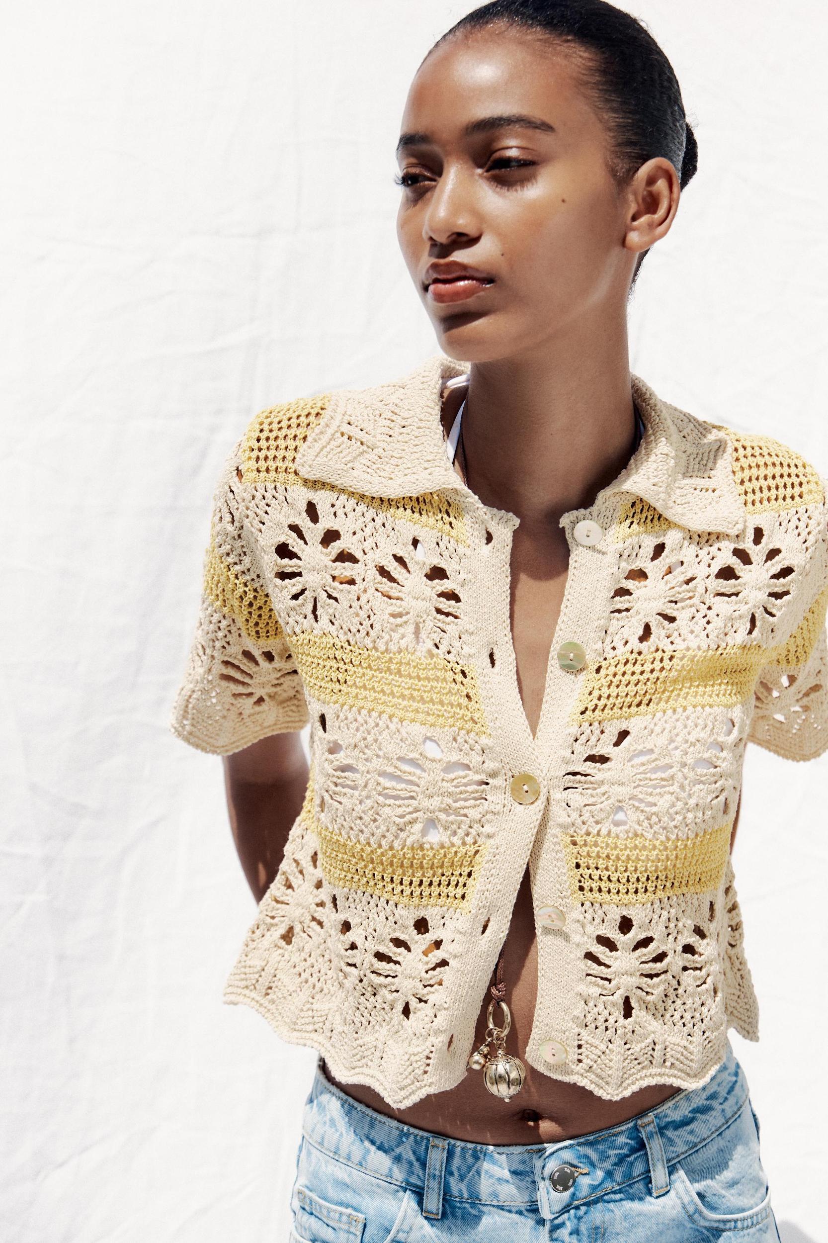 POINTELLE KNIT TOP Product Image