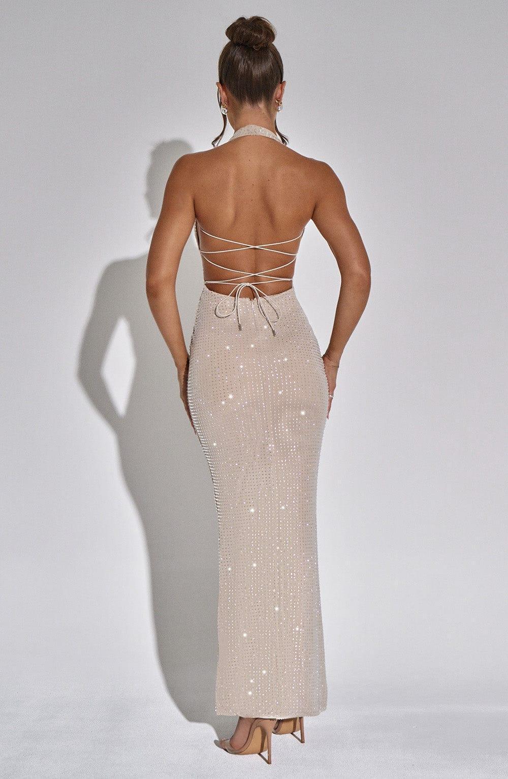 Zayde Maxi Dress - Nude Product Image