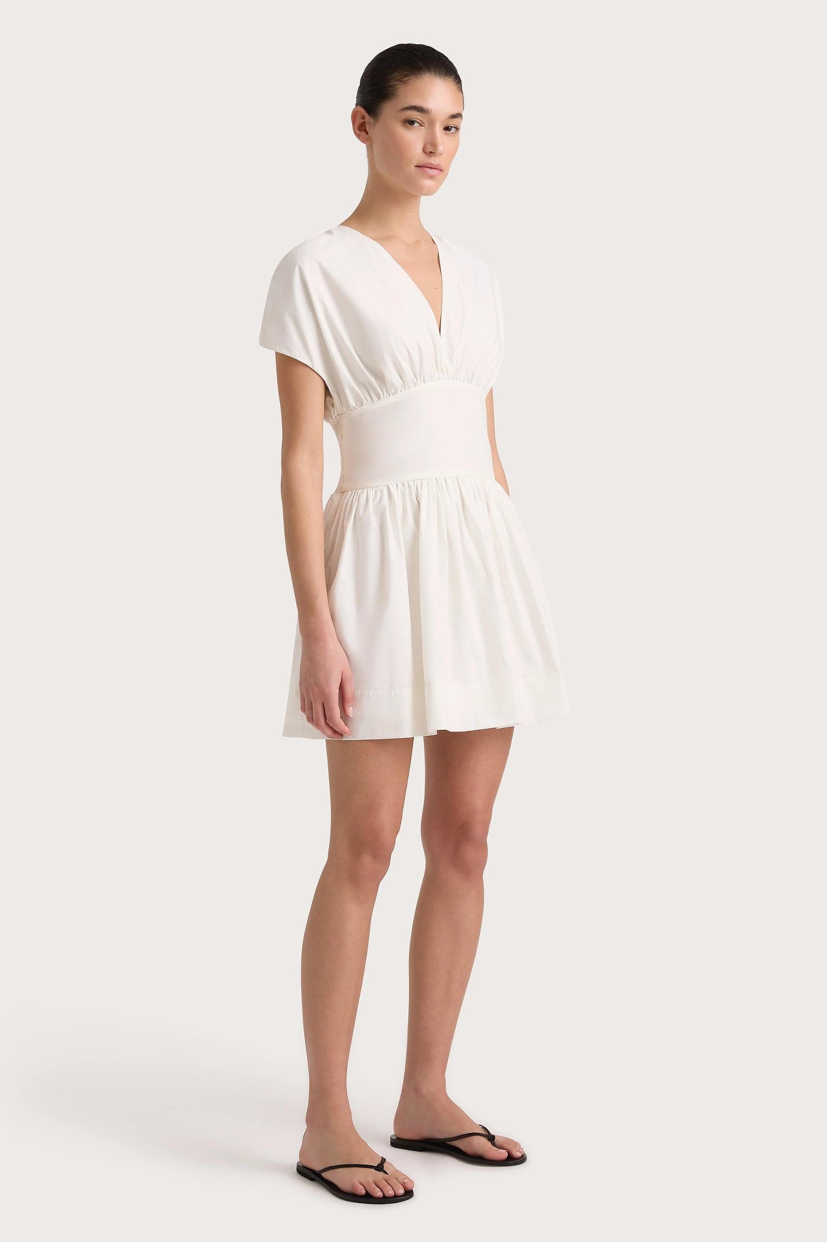 Auve Mini Dress White Product Image