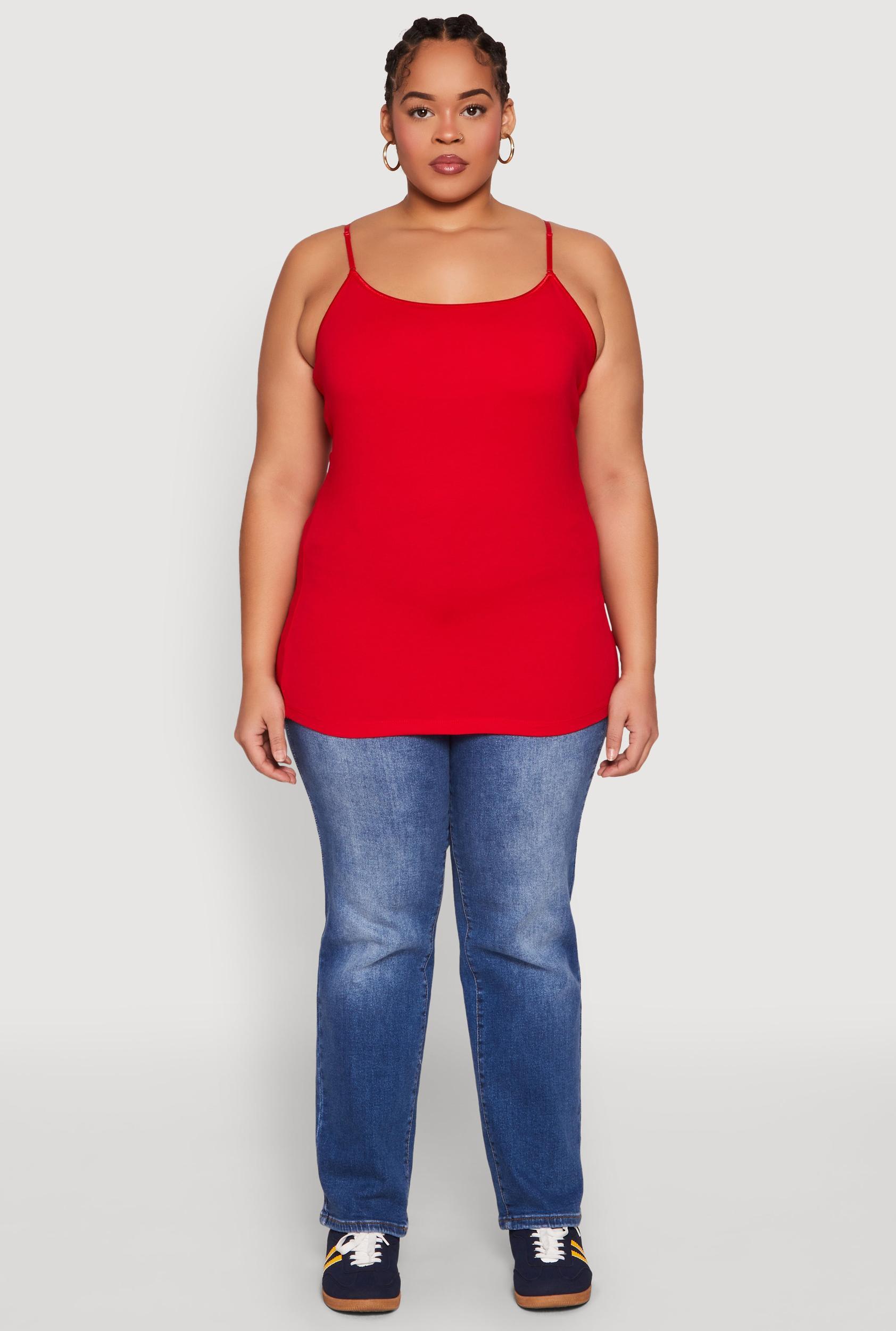 Womens Plus Size Basic Shelf Bra Cami Product Image