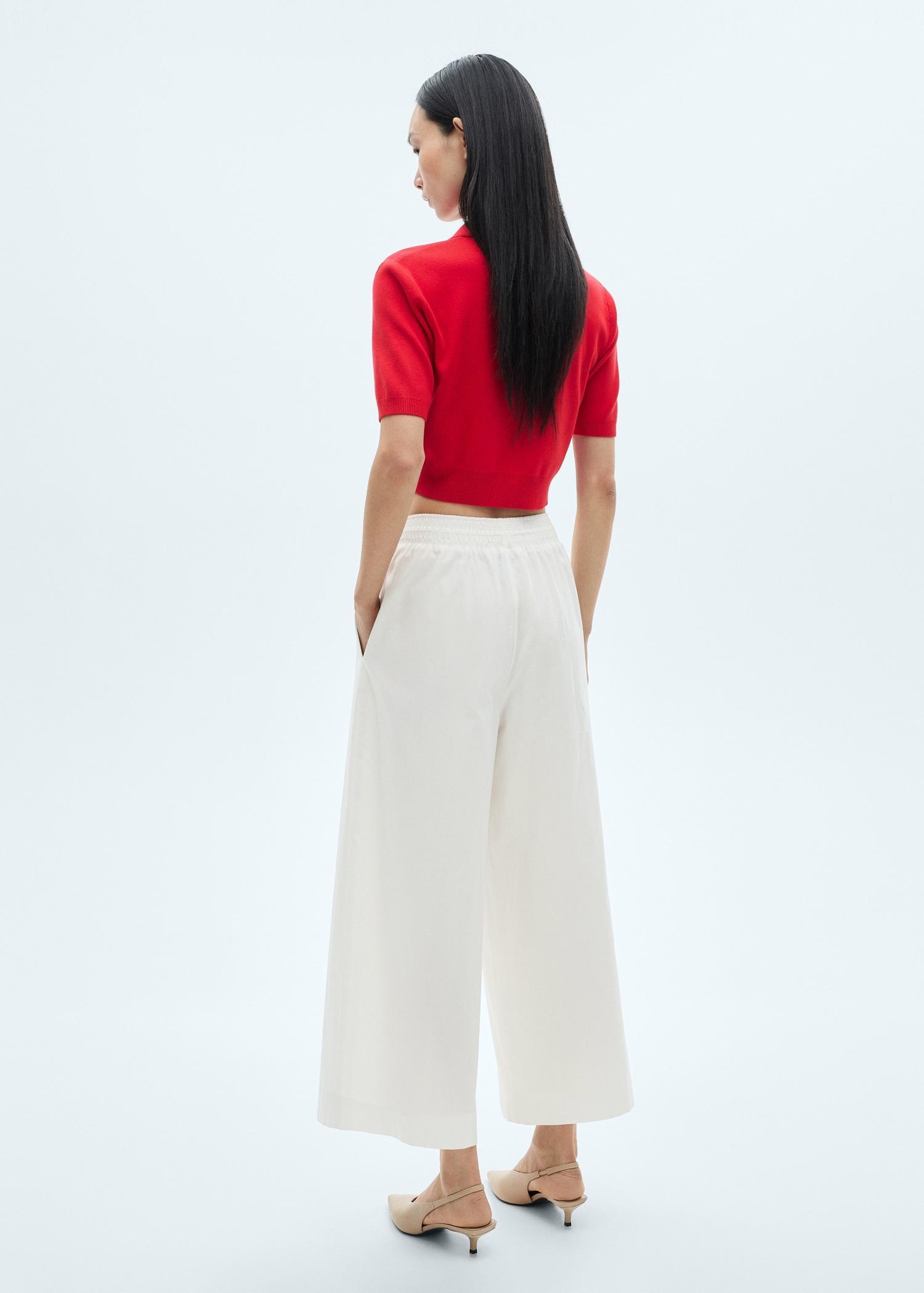 Culotte pants with pockets - Women | MANGO USA Product Image