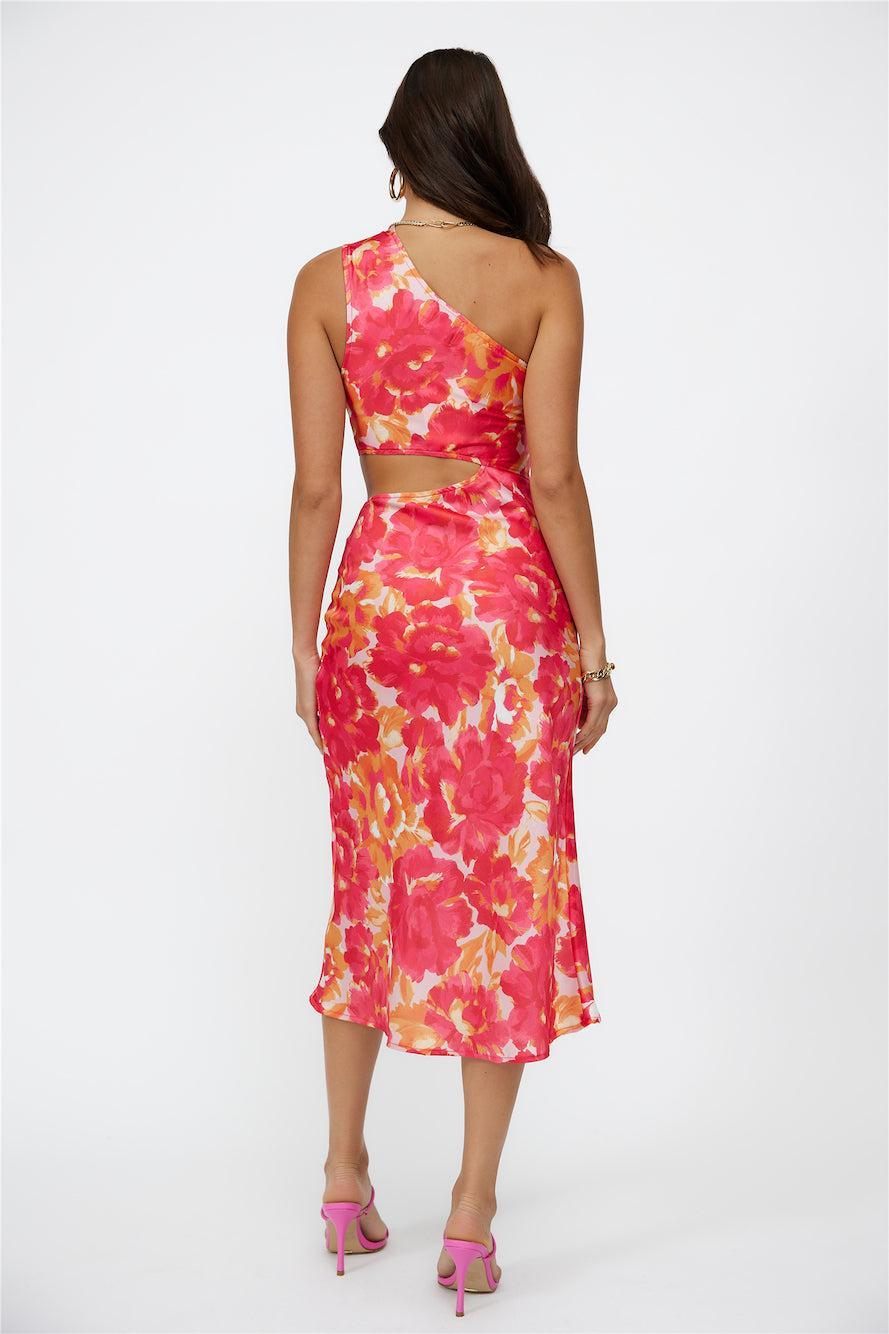 Blissful Heart Midi Dress Floral Product Image