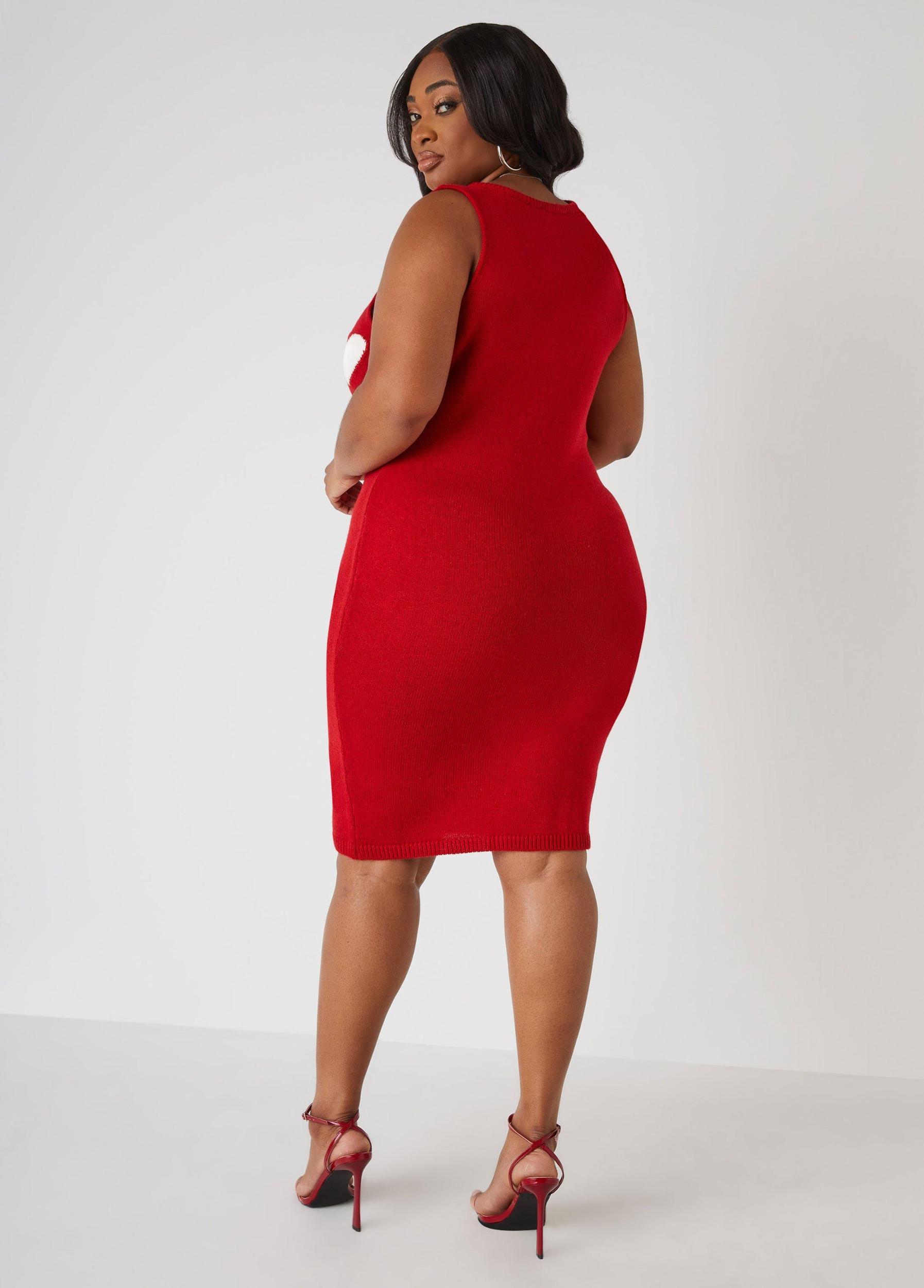 Heart Sweater Dress Product Image