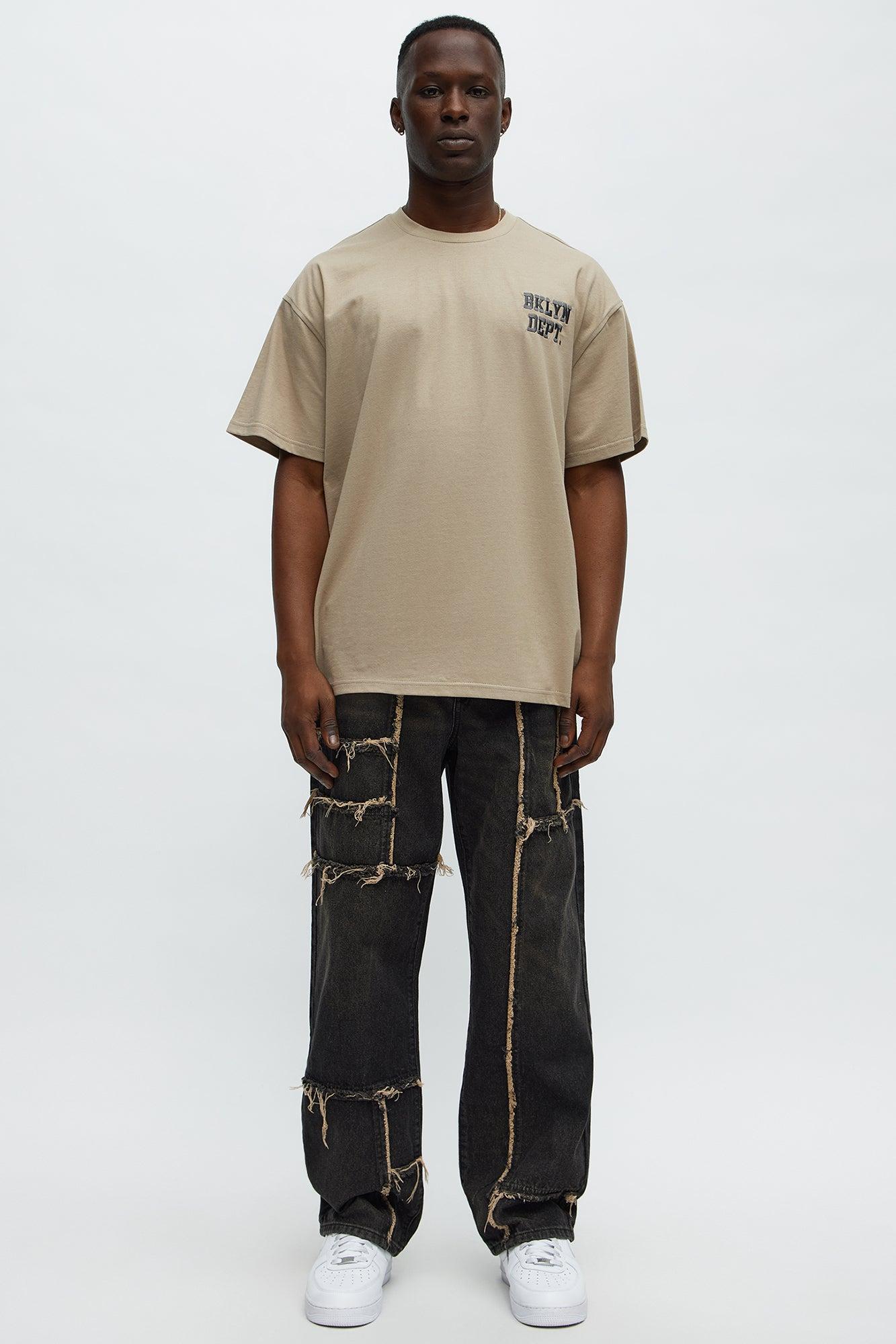 Short Sleeve Blessed Puff Print Tee - Stone Product Image