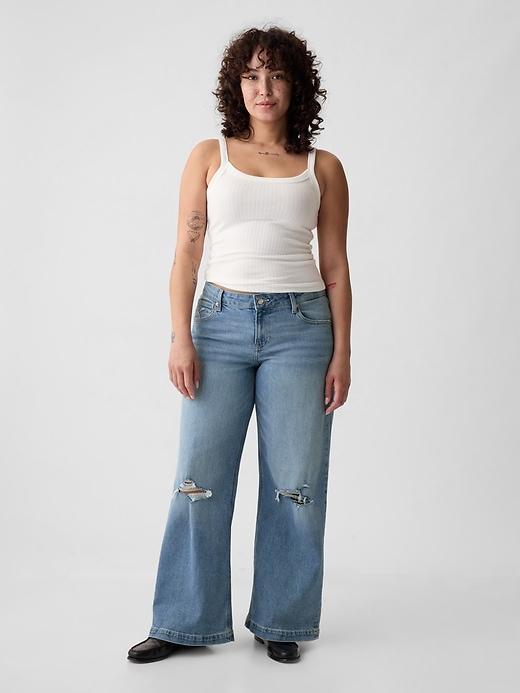 Low Rise Stride Wide-Leg Jeans Product Image