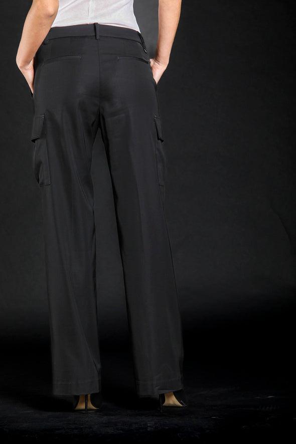 Victoria woman satin stretch cargo pants straight Mason's Female Product Image