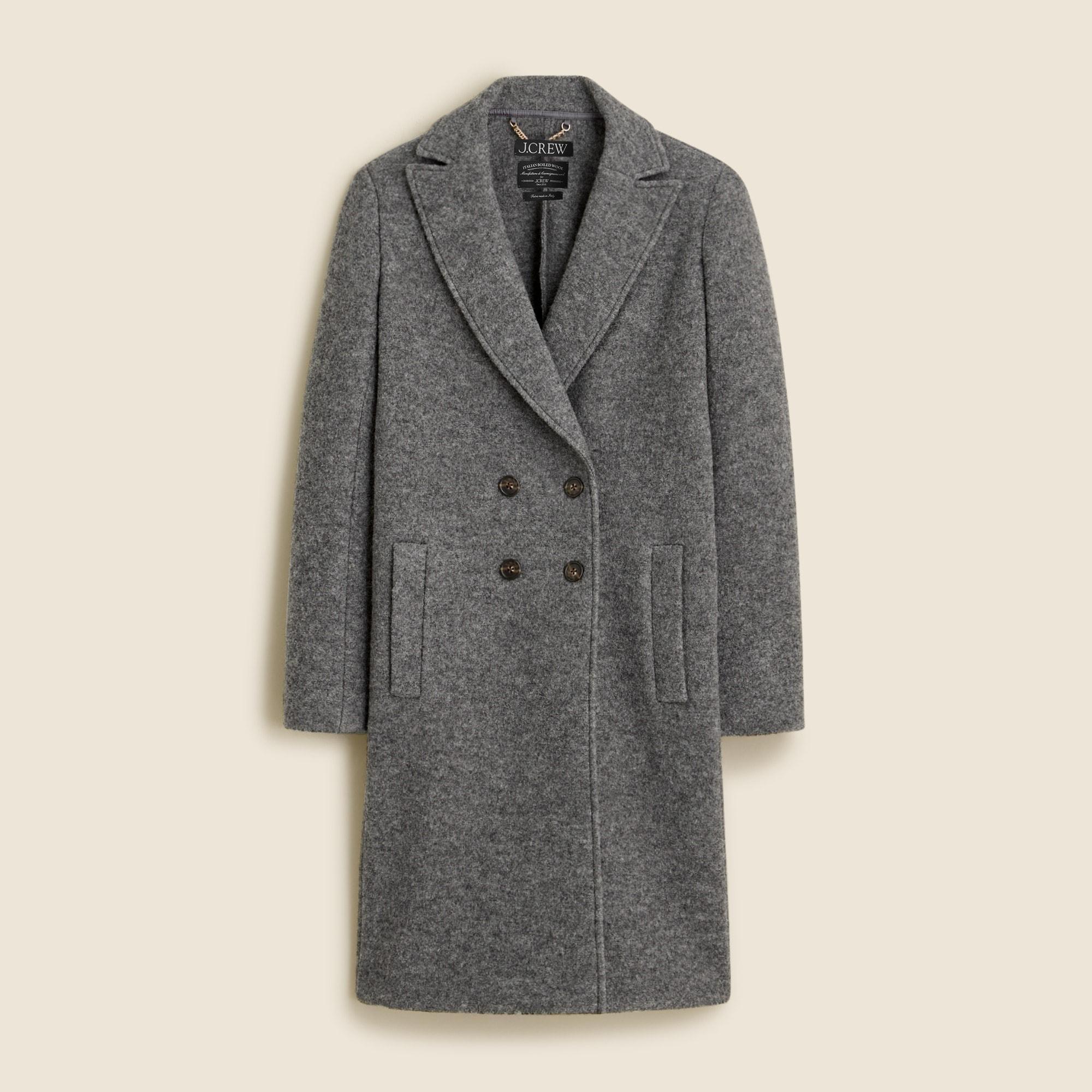 Daphne topcoat in Italian boiled wool Product Image
