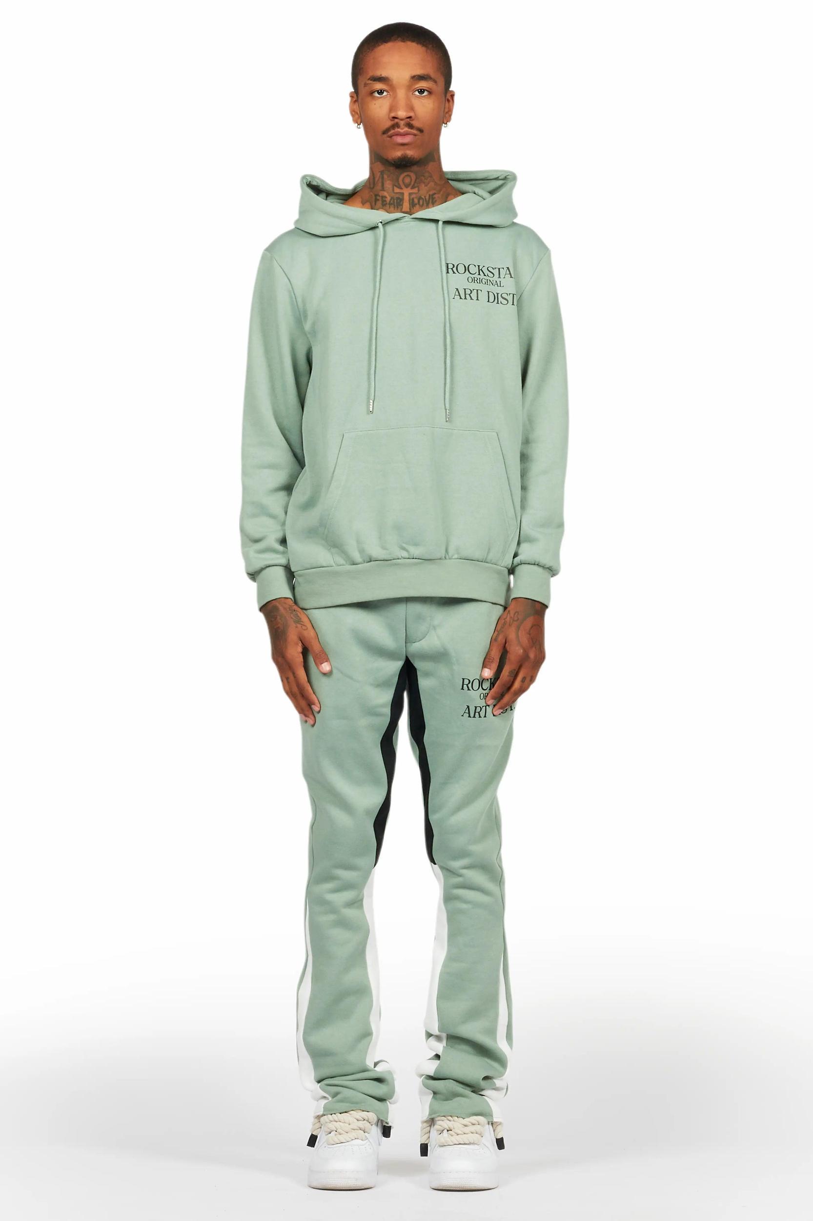 Briggs Sage Hoodie/Stacked Flare Track Set Male Product Image
