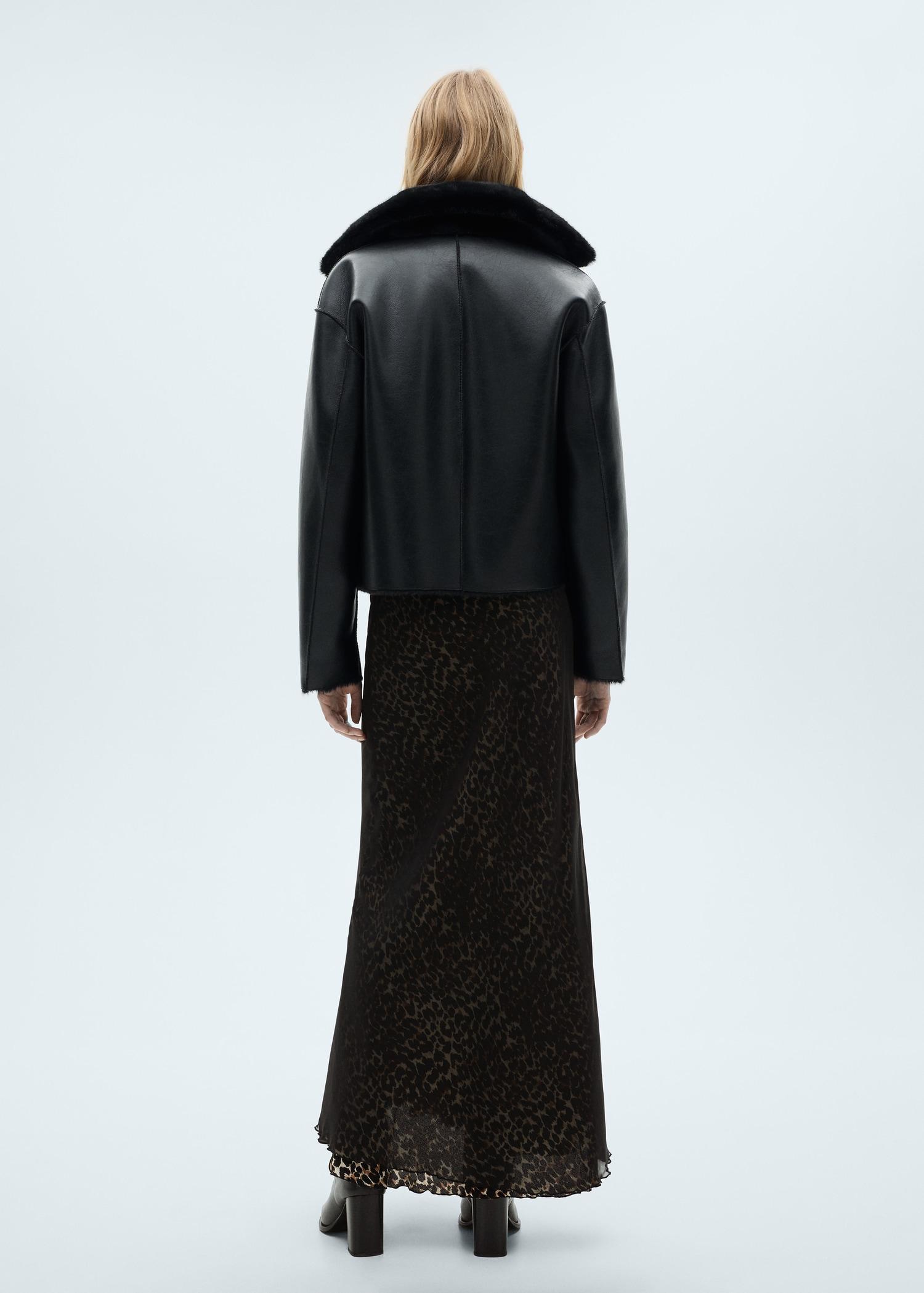 Leopard-print flared skirt - Women | MANGO USA Product Image