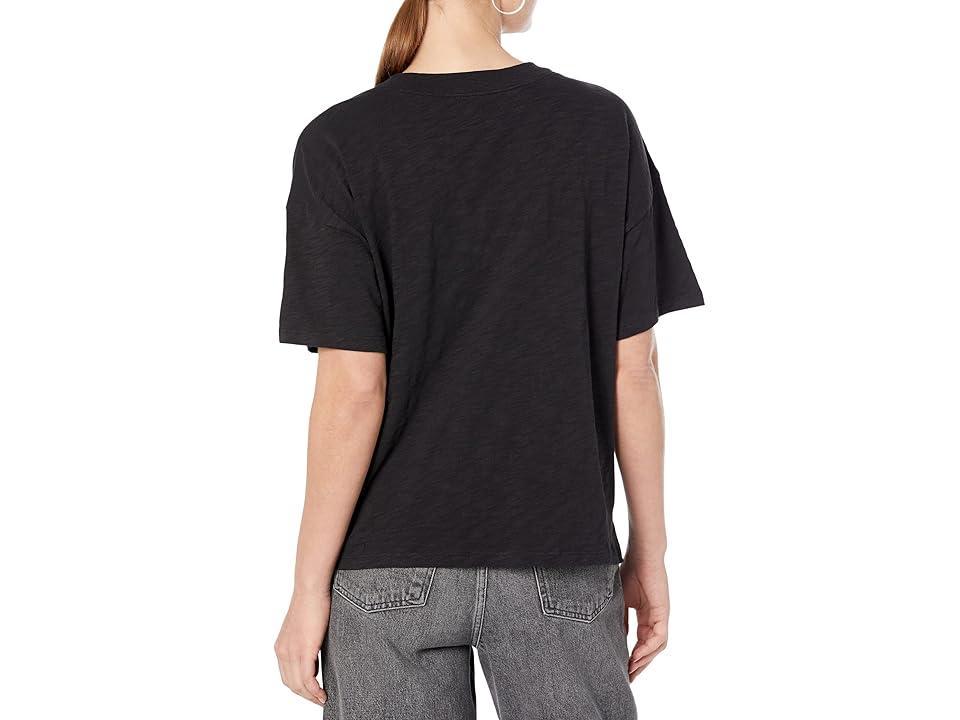 Lilla P Short Sleeve Boxy V-Neck Women's T Shirt Product Image