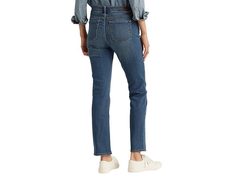 Lauren Ralph Lauren Premier Straight Jeans (Ocean Blue Wash) Women's Jeans Product Image