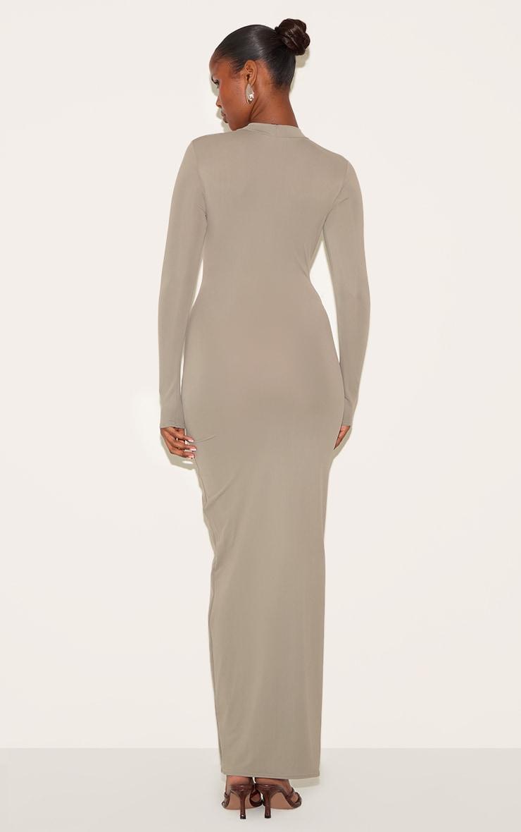 Mushroom Matte Sculpt Wrap Maxi Dress Product Image