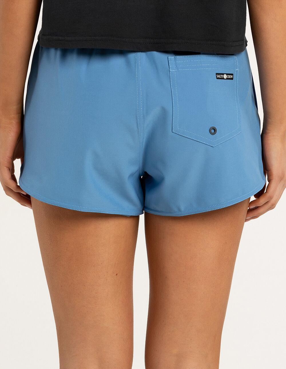 SALTY CREW Beacons Bahama Womens Boardshorts - BLUE Product Image
