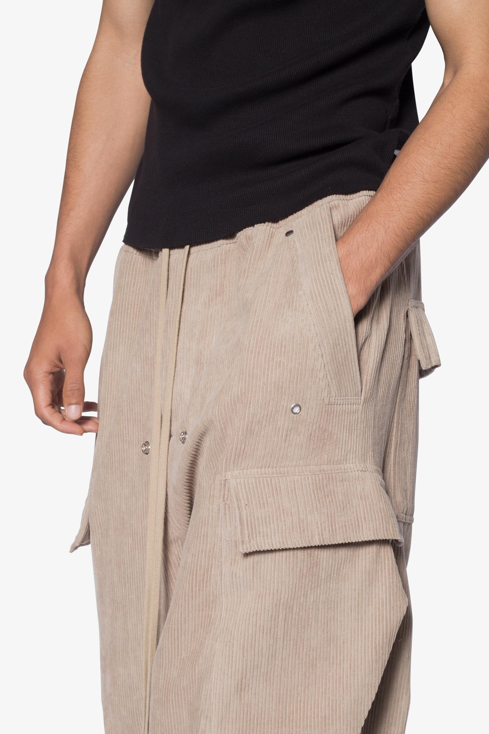 Corduroy Rave Double Cargo Pants - Khaki Product Image
