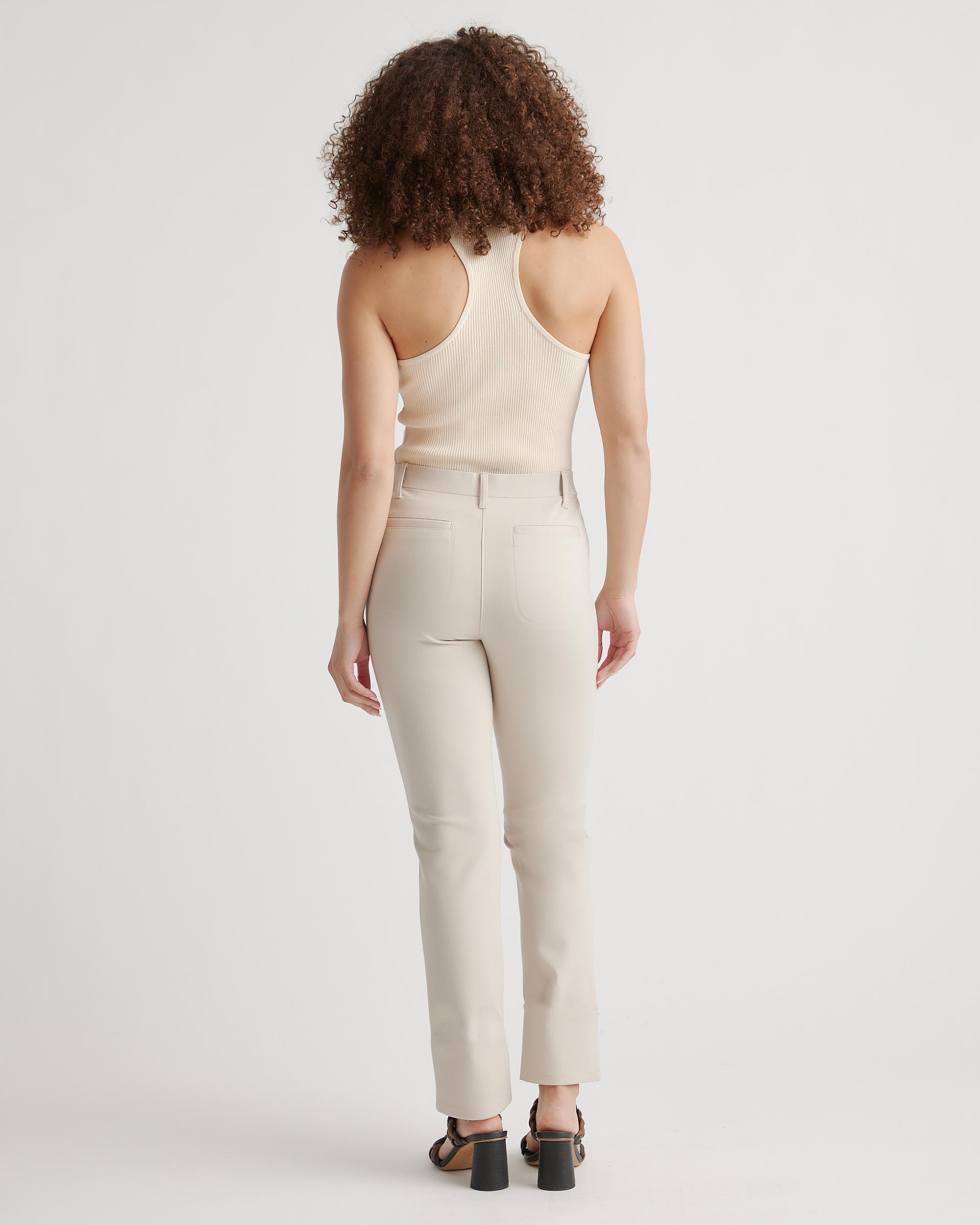 Quince | Women's Ultra-Stretch Ponte Straight Leg 4-Pocket Pants Rayon Product Image