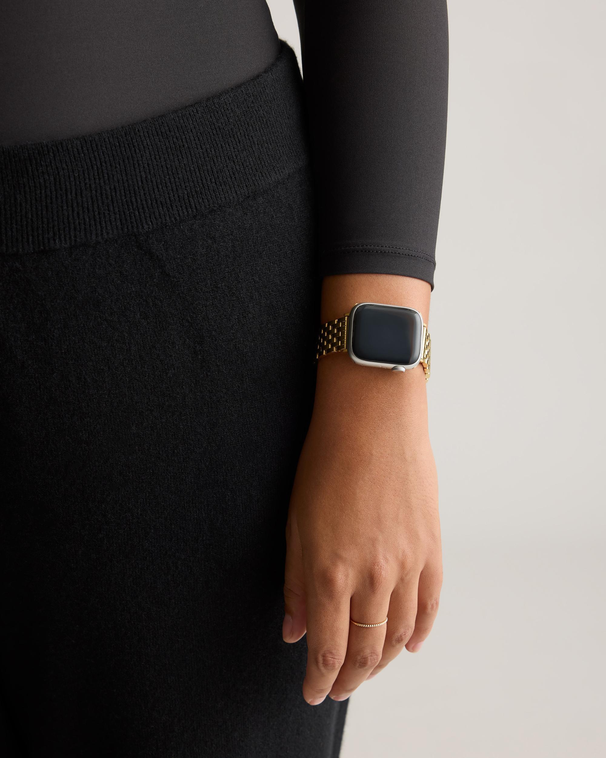 Quince | Women's Stainless Steel Bracelet Apple Watch Band Size 44mm 49mm Product Image