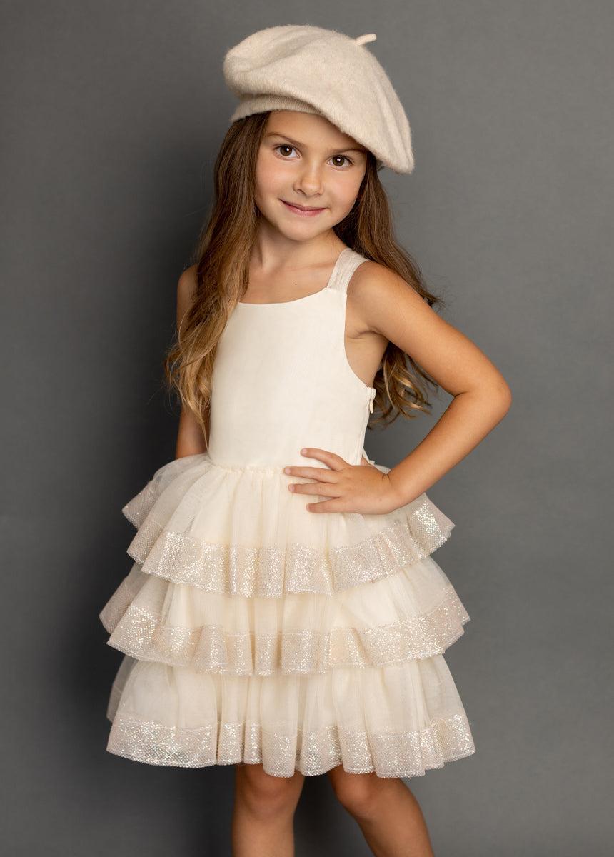 Alda Dress in Cream Girls Product Image