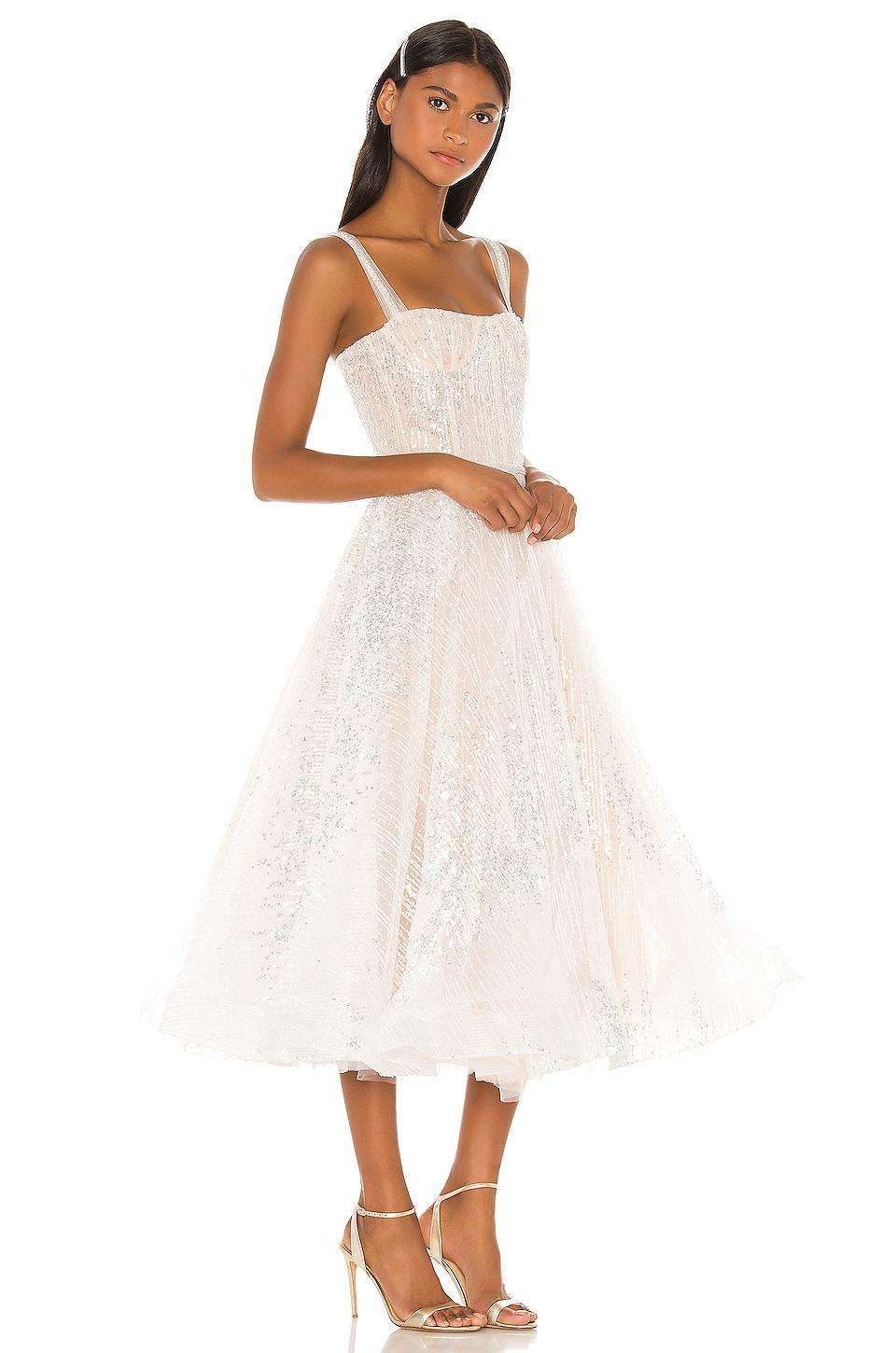 Mademoiselle Bridal Midi Dress Bronx and Banco Product Image