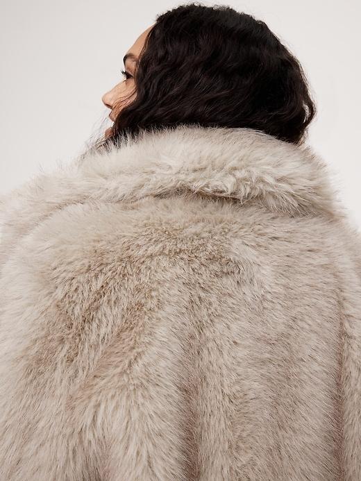 Faux Fur Long Coat Product Image