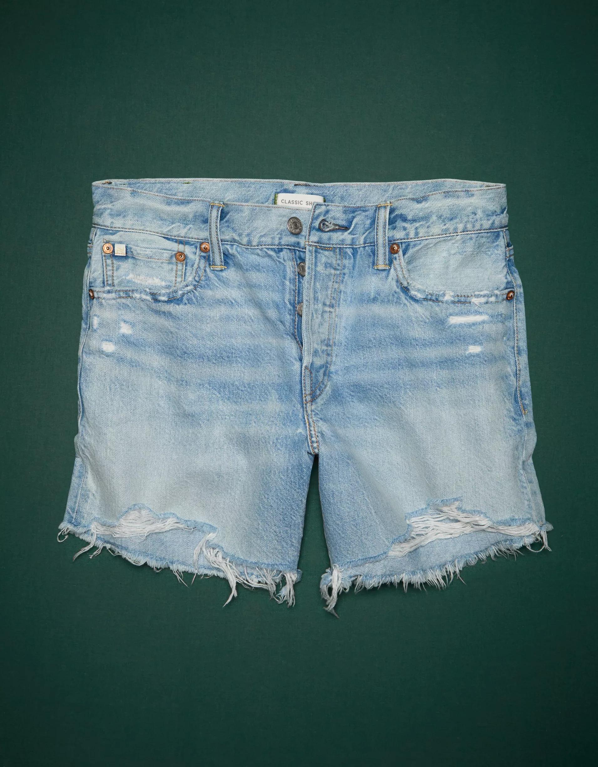 AE77 Premium Classic Long Denim Short Product Image