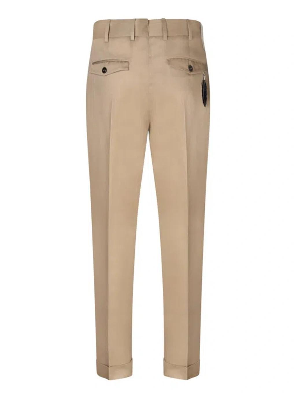 PT TORINO Trousers In Beige Product Image