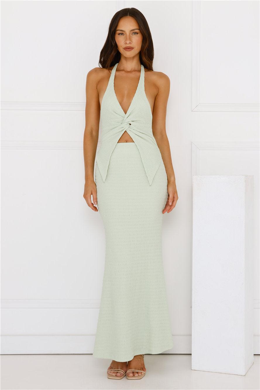 Cloudscape Halter Top Sage Product Image
