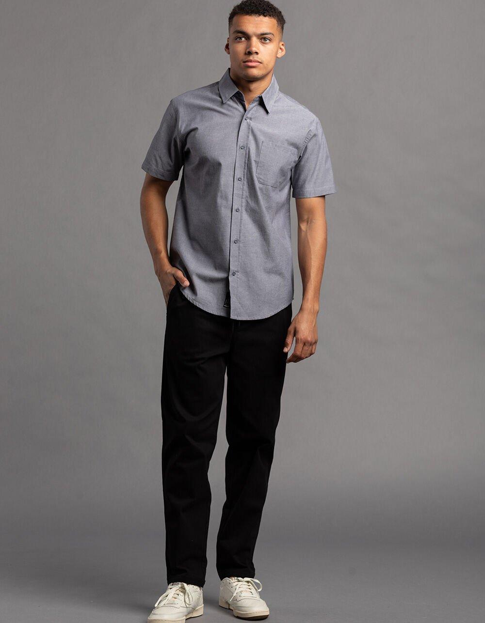 RSQ Mens Solid Chambray Button Up Shirt Product Image