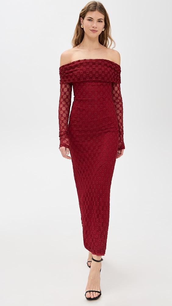 BARDOT Adoni Off Shoulder Maxi Dress | Shopbop Product Image