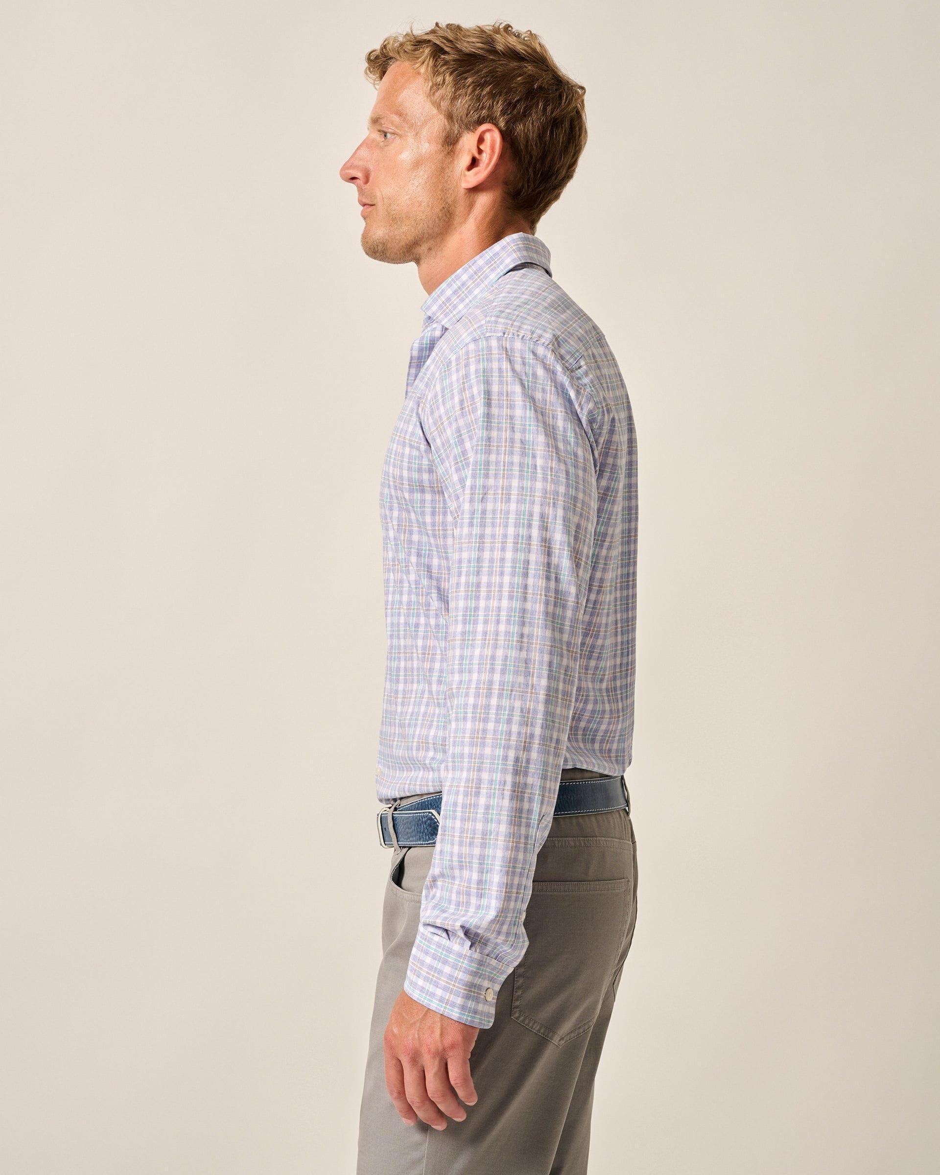 Performance Button Up Shirt - Bruin Male Product Image