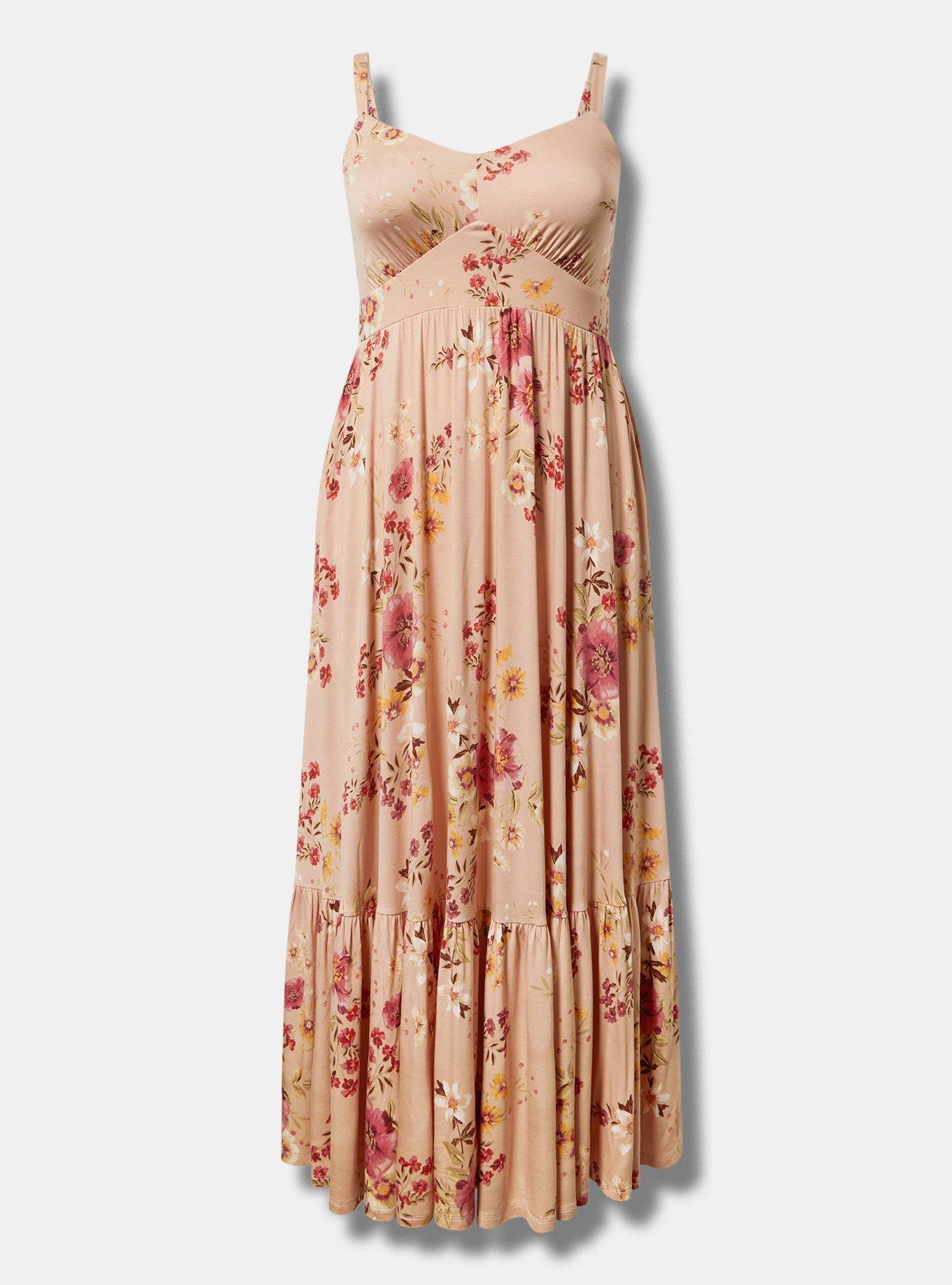 Maxi V-Neck Tiered Dress Product Image