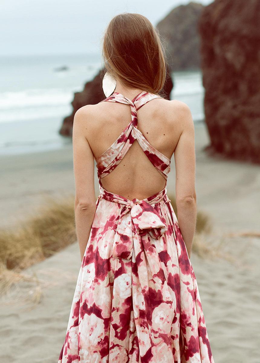 June Impact Dress in Warm Watercolor Female Product Image