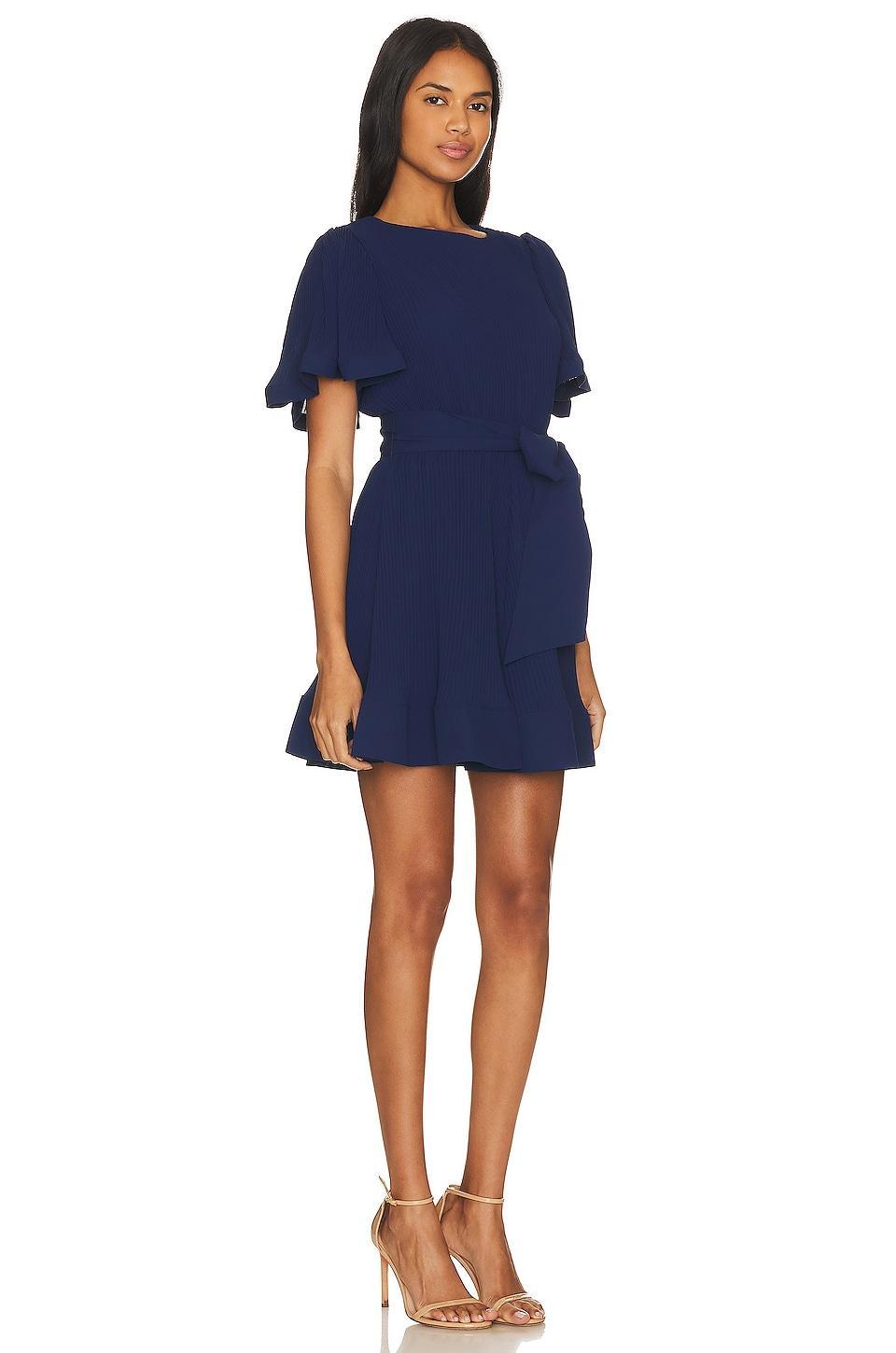 Lumi Pleated Mini Dress MILLY Product Image