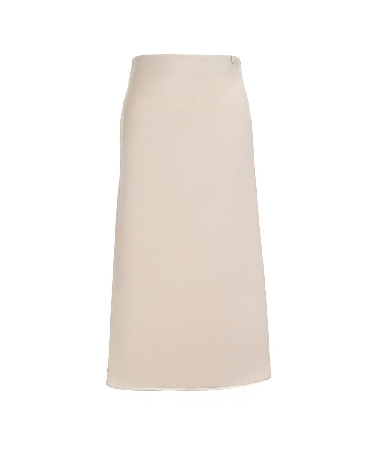 Satin midi skirt Product Image