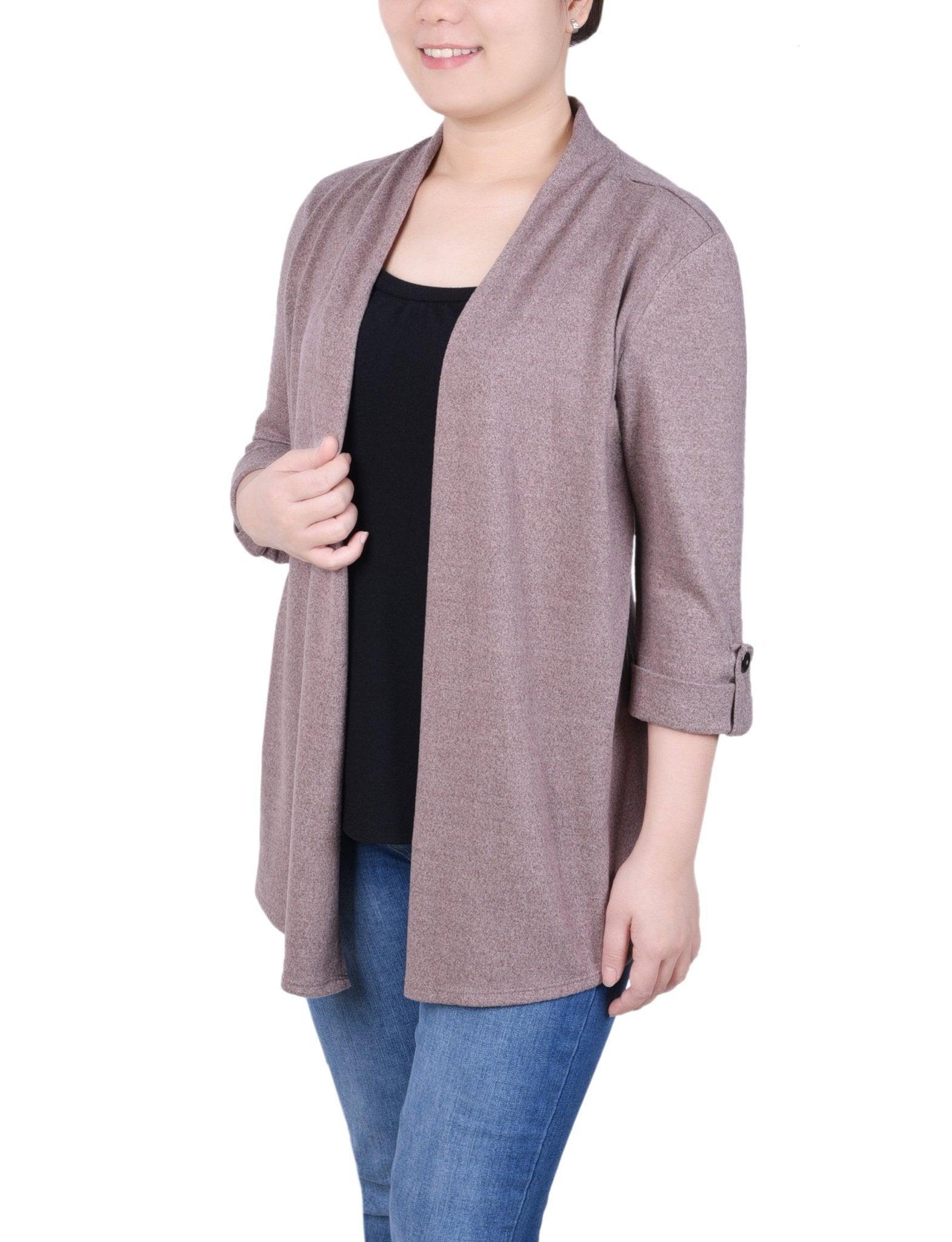 3/4 Length Sleeve Two In One Top - Petite Product Image